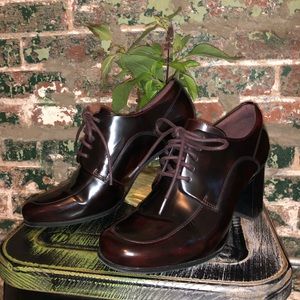Clarks Kensett Darla Oxford Burgundy 3” Block Heel